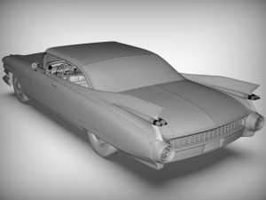 cadillac coupe de ville 1959 3D 모델