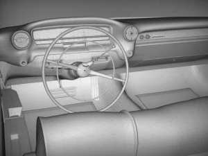 cadillac coup&eacute; de ville 1959 Modello 3D