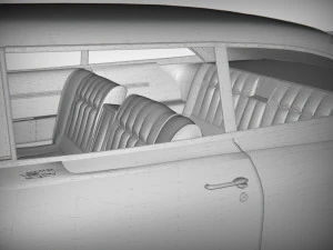 cadillac coup&eacute; de ville 1959 Modello 3D