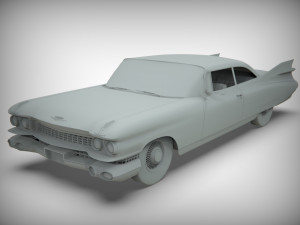cadillac coupe de ville 1959 3D 모델