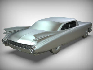 cadillac coup&eacute; de ville 1959 Modello 3D
