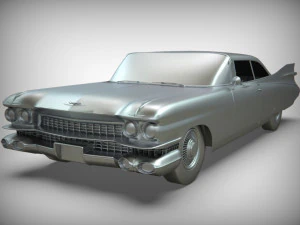 cadillac coup&eacute; de ville 1959 Modello 3D