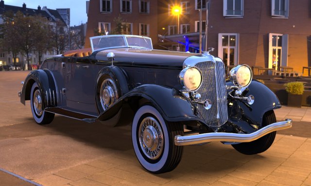 chrysler imperial 1932 roadster 3Dモデル .c4d .max .obj .3ds .fbx .stl .blend 
