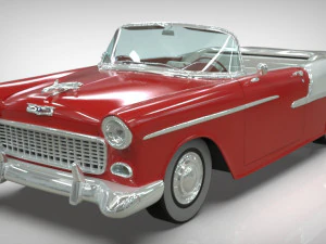 Chevy Belair Cabrio 1955 Model 3D