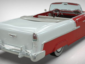chevy belair convertible 1955 Modèle 3D