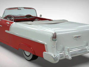 chevy belair convertible 1955 3D Model