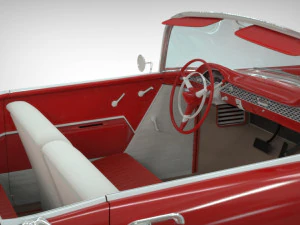 chevy belair convertible 1955 3D Model