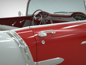 chevy belair convertible 1955 Modèle 3D