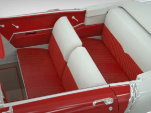chevy belair convertible 1955 3D Model