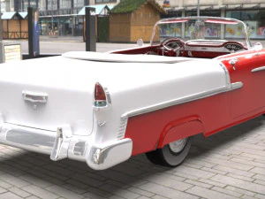chevy belair convertible 1955 3D Model