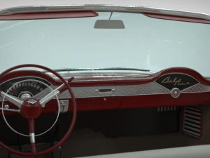 chevy belair convertible 1955 3D Model