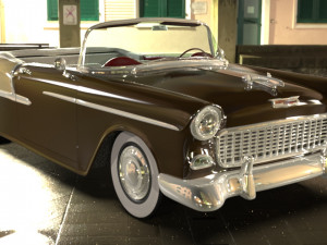 chevy belair convertible 1955 Modèle 3D