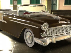 chevy belair convertible 1955 3D Model
