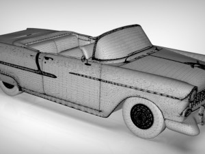 chevy belair convertible 1955 Modèle 3D