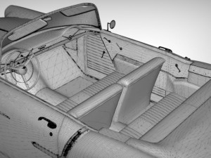 chevy belair convertible 1955 Modèle 3D