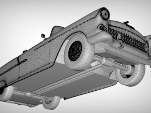 chevy belair convertible 1955 Modèle 3D