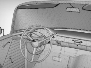 chevy belair convertible 1955 3D Model