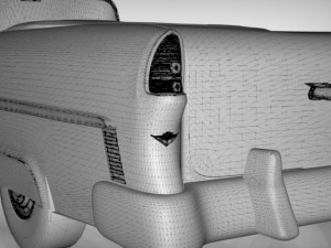 chevy belair convertible 1955 Modèle 3D