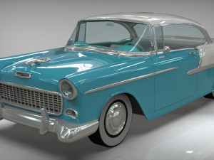 chevy belair coupe 1955 3D Model