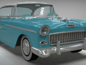 chevy belair coupe 1955 Modelo 3D