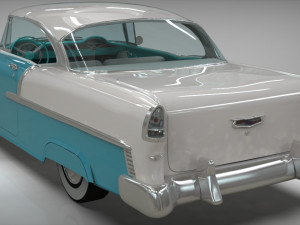 chevy belair coupe 1955 Modelo 3D