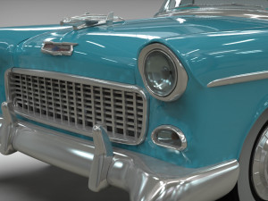 chevy belair coupe 1955 Modelo 3D