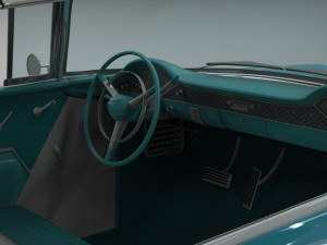 chevy belair coupe 1955 Modelo 3D