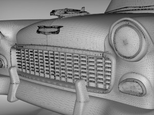 chevy belair coupe 1955 Modelo 3D
