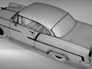 chevy belair coupe 1955 Modelo 3D