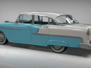 chevy belair sedan 1955 3D Model