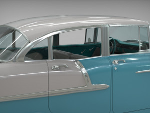 chevy belair sedan 1955 3D Model