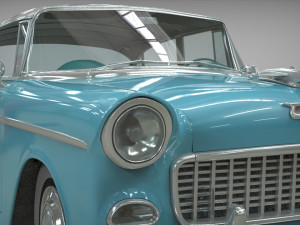 chevy belair sedan 1955 3D Model