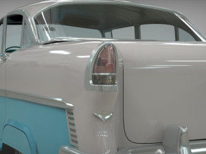 chevy belair sedan 1955 3D Model