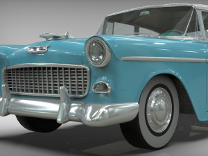 chevy belair sedan 1955 3D Model