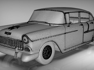 chevy belair sedan 1955 3D Model