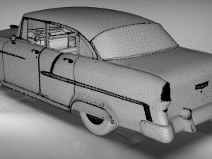 chevy belair sedan 1955 3D Model