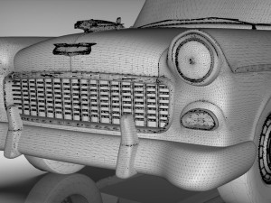 chevy belair sedan 1955 3D Model