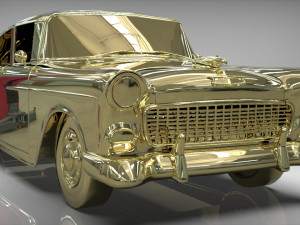 chevy belair sedan 1955 3D Model