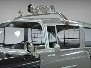 police car belair sedan 1955 3D Model