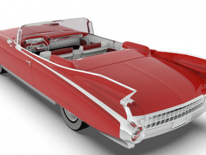 cadillac eldorado biarritz 1959 mid poly 3D-Modell