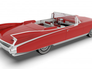 cadillac eldorado biarritz 1959 mid poly 3D-Modell