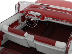 cadillac eldorado biarritz 1959 mid poly 3D-Modell