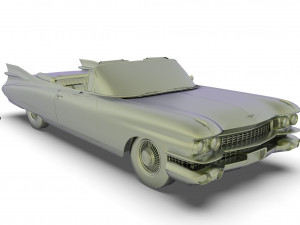 cadillac eldorado biarritz 1959 mid poly 3D-Modell