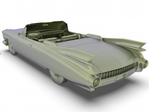 cadillac eldorado biarritz 1959 mid poly 3D-Modell