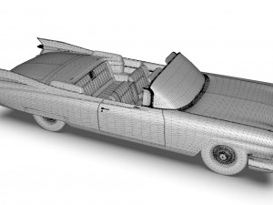 cadillac eldorado biarritz 1959 mid poly 3D-Modell