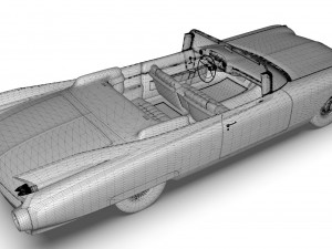 cadillac eldorado biarritz 1959 mid poly 3D-Modell