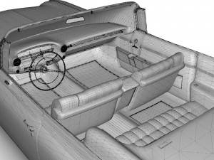 cadillac eldorado biarritz 1959 mid poly 3D-Modell