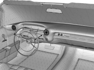 cadillac eldorado biarritz 1959 mid poly 3D-Modell
