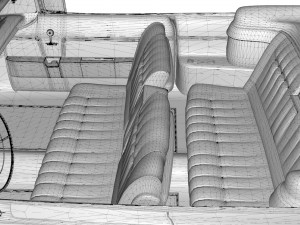 cadillac eldorado biarritz 1959 mid poly 3D-Modell