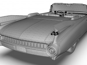 cadillac eldorado biarritz 1959 mid poly 3D-Modell